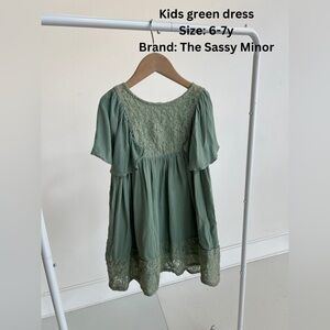Kids green dress